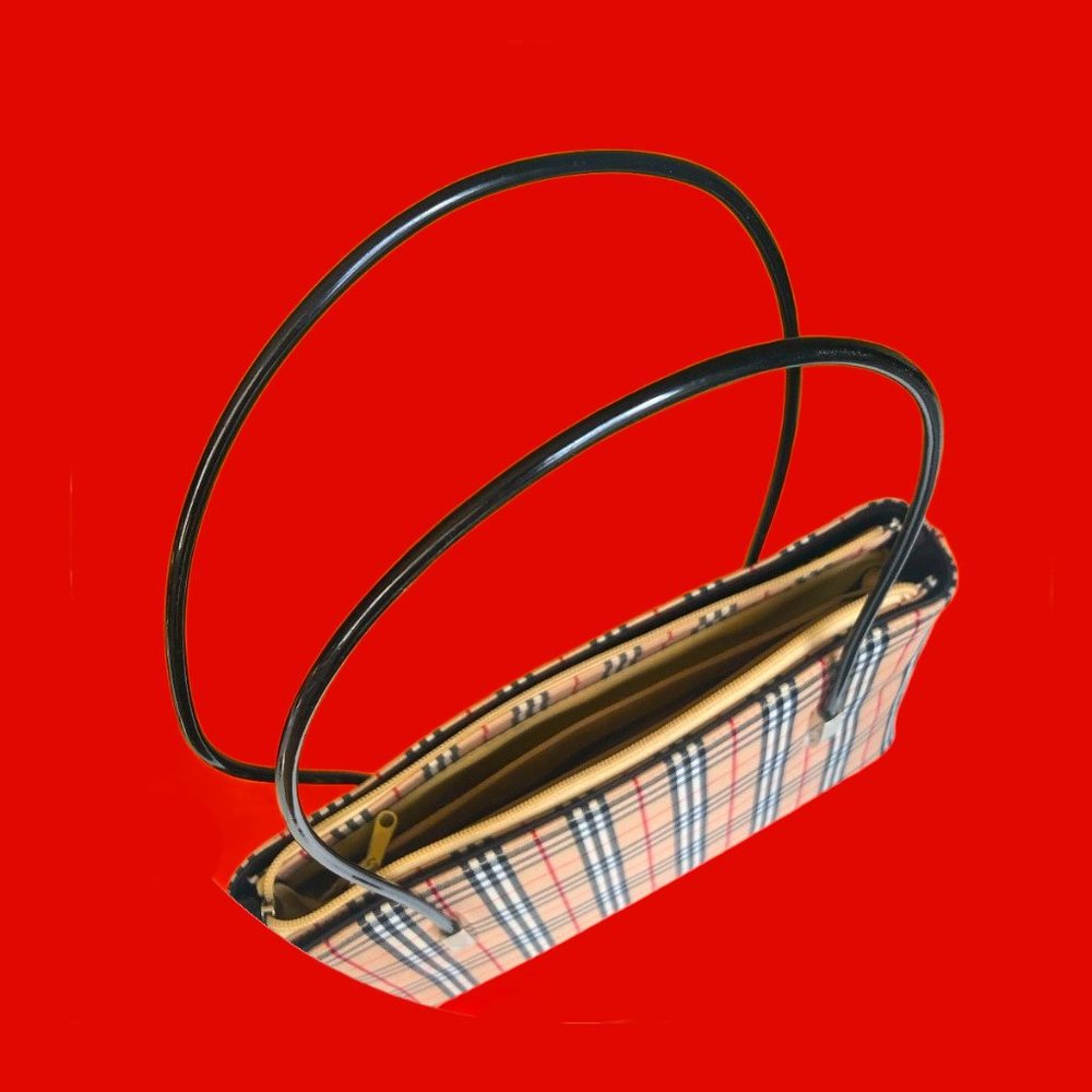 Vintage 90's Streetwear Plaid Shoulder Bag Unbranded - Picture 4 of 5